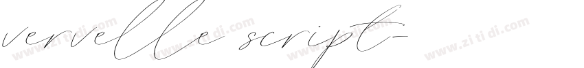 vervelle script字体转换